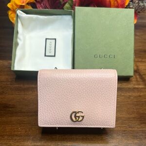 Authentic Gucci GG Marmont Small Leather Wallet - EUC